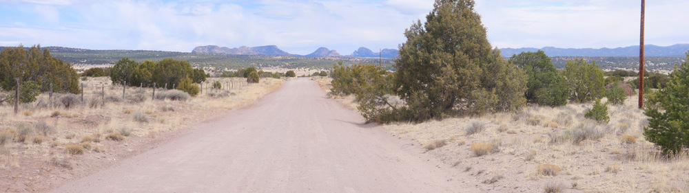 Looking north toward Pie Town, about 1 mile to go.